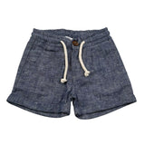 Siviglia Bermuda Tinta Unita con Elastico In Vita per Neonato SVNSO17308 BLU SIVIGLIA 