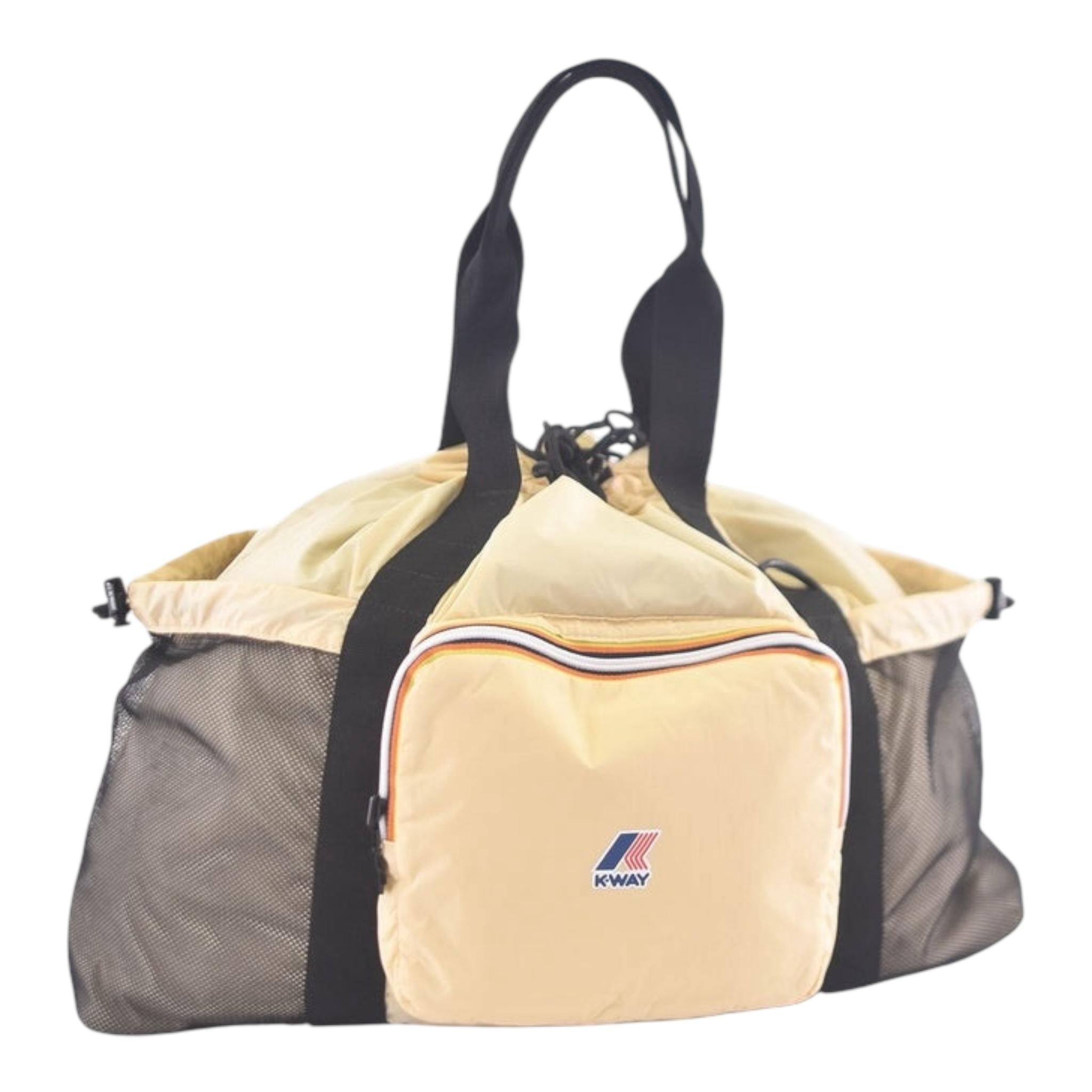 K-Way Borsone Tinta Unita con Logo per Bambino K5125MW BEIGE K-WAY 