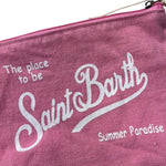 Saint Barth Pochette Tinta Unita con Stampa per Bambina 00142L ROSA SAINT BARTH 