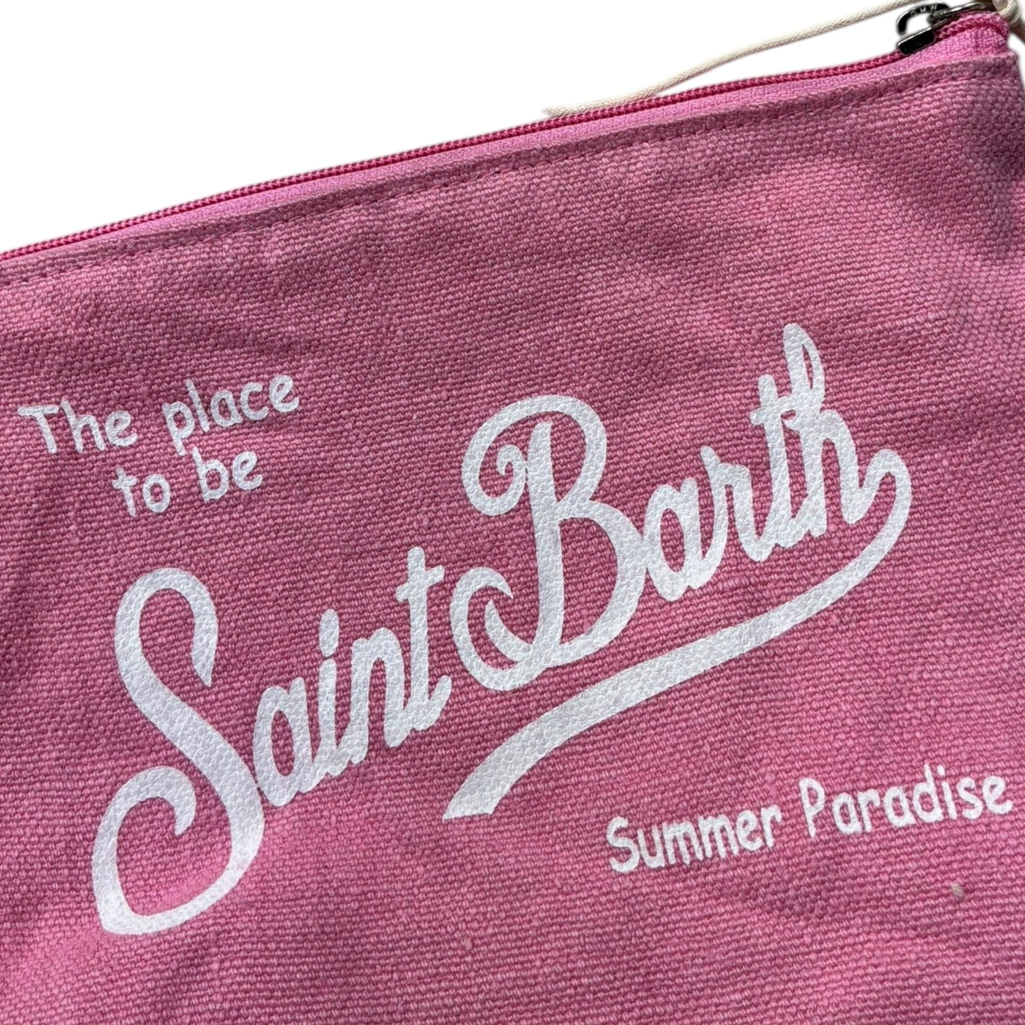 Saint Barth Pochette Tinta Unita con Stampa per Bambina 00142L ROSA SAINT BARTH 