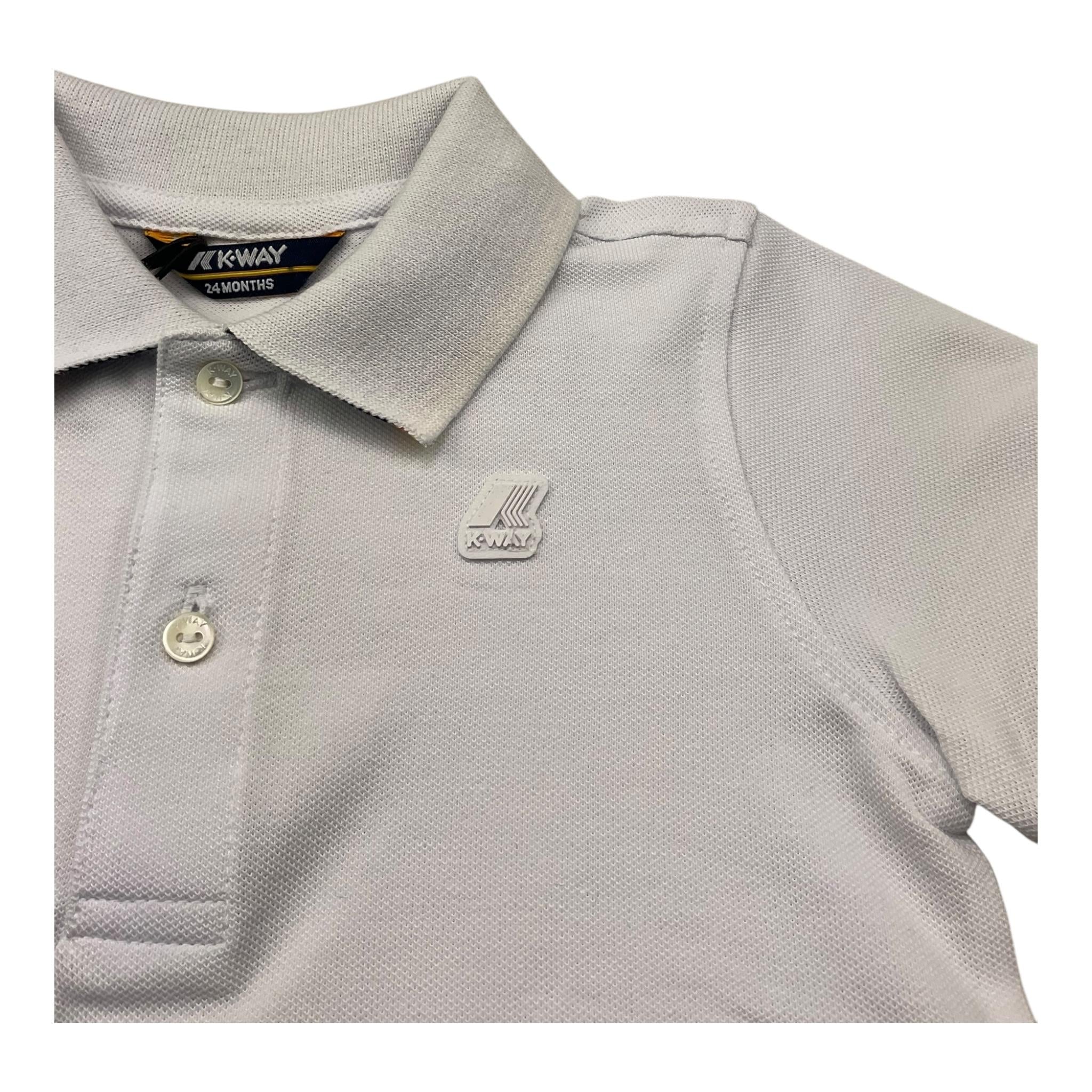 K-Way Polo Mezza Manica Tinta Unita per Neonato K71374W BIANCO K-WAY 