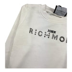 JOHN RICHMOND felpa tinta unita con stampa Bianco per Neonata RBA24086FEN BIANCO JOHN RICHMOND 