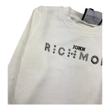 JOHN RICHMOND felpa tinta unita con stampa Bianco per Neonata RBA24086FEN BIANCO JOHN RICHMOND 