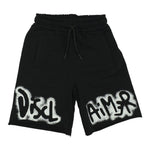 Disclaimer Bermuda tinta unita con Stampa Nero per Bambino 25EDK58412X NERO DISCLAIMER 