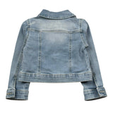 M+E' Giubbino In Denim Tinta Unita per Bambina UE1690 AZZURRO M+E' 