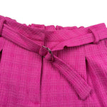 Manila Grace Short Tinta Unita con Cinturino per Bambina MG2656 FUXIA MANILA GRACE 