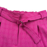 Manila Grace Short Tinta Unita con Cinturino per Bambina MG2656 FUXIA MANILA GRACE 