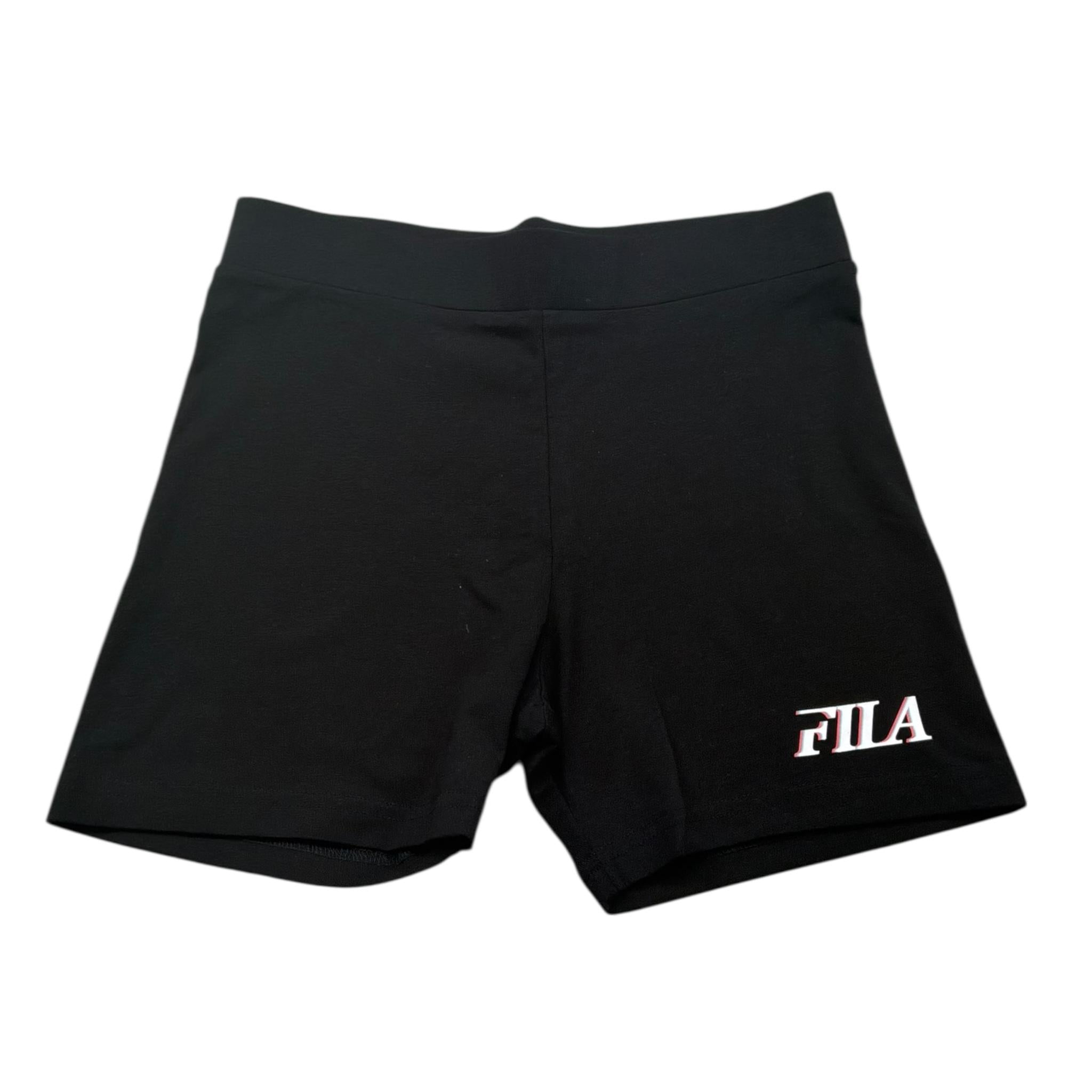 Fila Short Tinta Unita con Logo per Bambina FAT0648 NERO FILA 