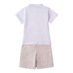 Sarabanda Completo 2 Pezzi T-Shirt-Bermuda per Neonato 0B160 BIANCO SARABANDA 
