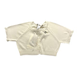 Twinset Coprispalle Tinta Unita Mezza Manica Panna Per Bambina