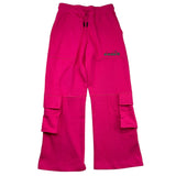 Diadora Pantalone Tuta Tinta Unita Modello Palazzo Fuxia Per Bambina