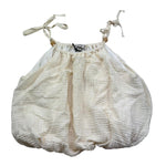 Please Top Tinta Unita Bretelline per Bambina CC88080G72 PANNA PLEASE 