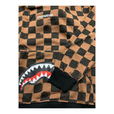 SPRAYGROUND felpa chiusa con cappuccio fantasia quadri Marrone per Bambino SPY1151BRW MARRONE SPRAYGROUND 