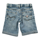 Guess Bermuda In Denim Tinta Unita con Girovita Regolabile per Bambino N5GD00D41E0XXJ AZZURRO GUESS 
