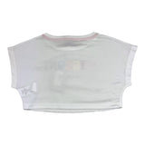 Missoni T-Shirt Tinta Unita Con Stampa Modello Crop Bianco Per Bambina