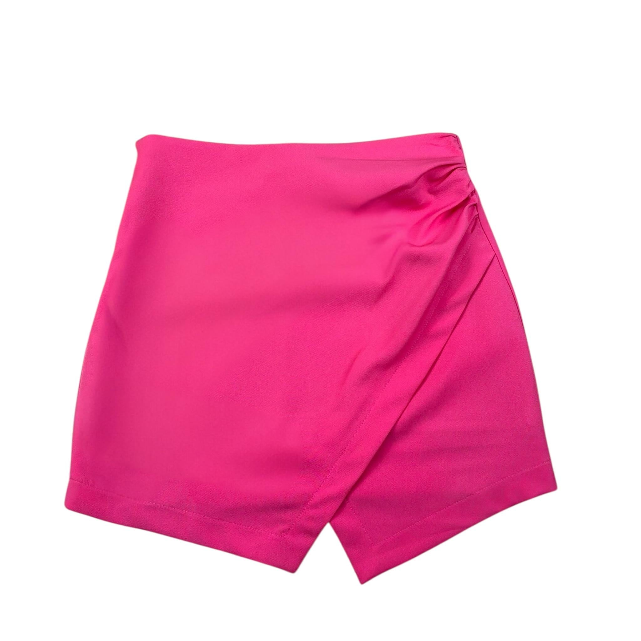 Y-Clu Gonna Tinta Unita con Elastico In Vita per Bambina Y19046 FUXIA Y-CLU 