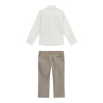 Guess Completo 3 Pezzi Camicia-Pantalone-Papillions per Neonato N5RG03WGTW0 SABBIA GUESS 
