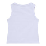 Patrizia Pepe Canotta Tinta Unita con Brillantini per Bambina 7M0813 BIANCO PATRIZIA PEPE 