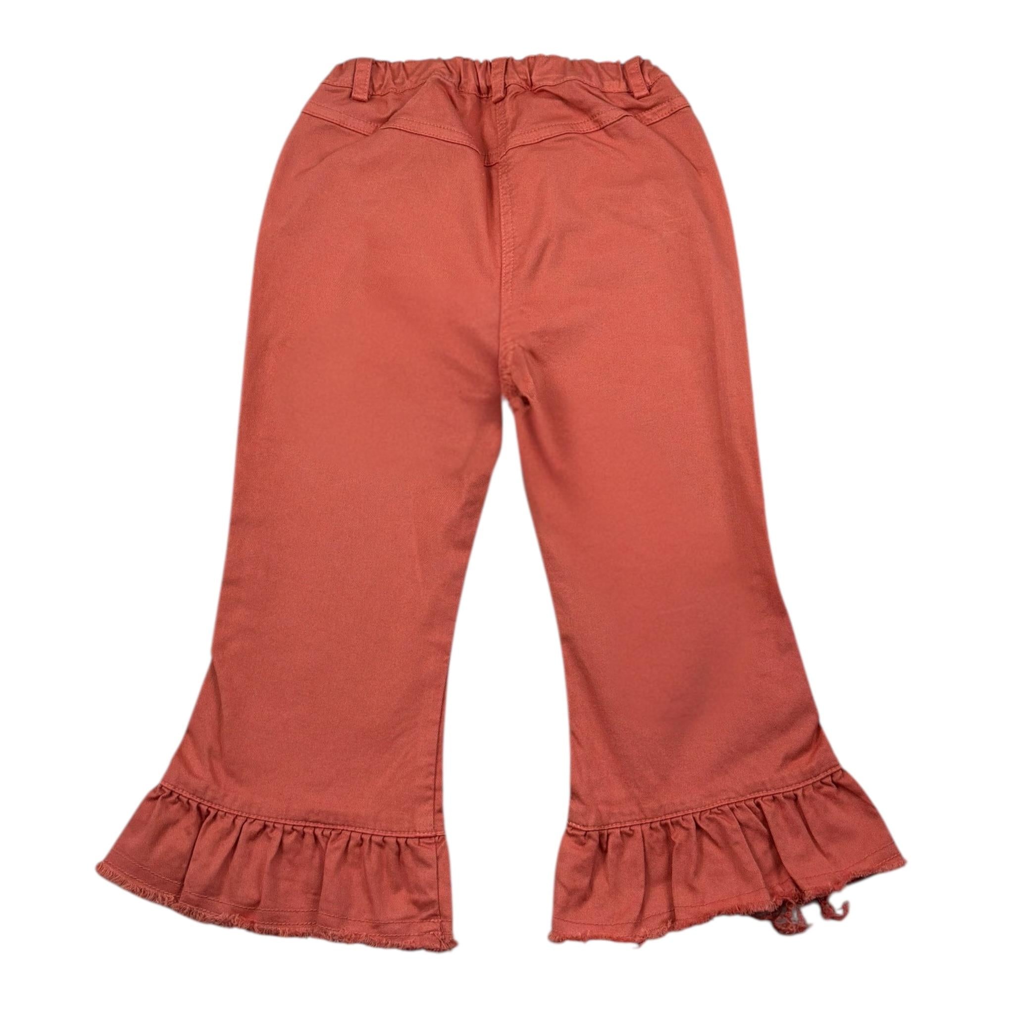 Zhoe & Tobiah Pantalone Tinta Unita Modello Zampa per Neonata J&P6FN COCCIO ZHOE & TOBIAH 