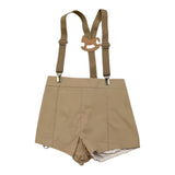 YOEDU salopette tinta unita modello bermuda Beige per Bambino 3984J BEIGE YOEDU 