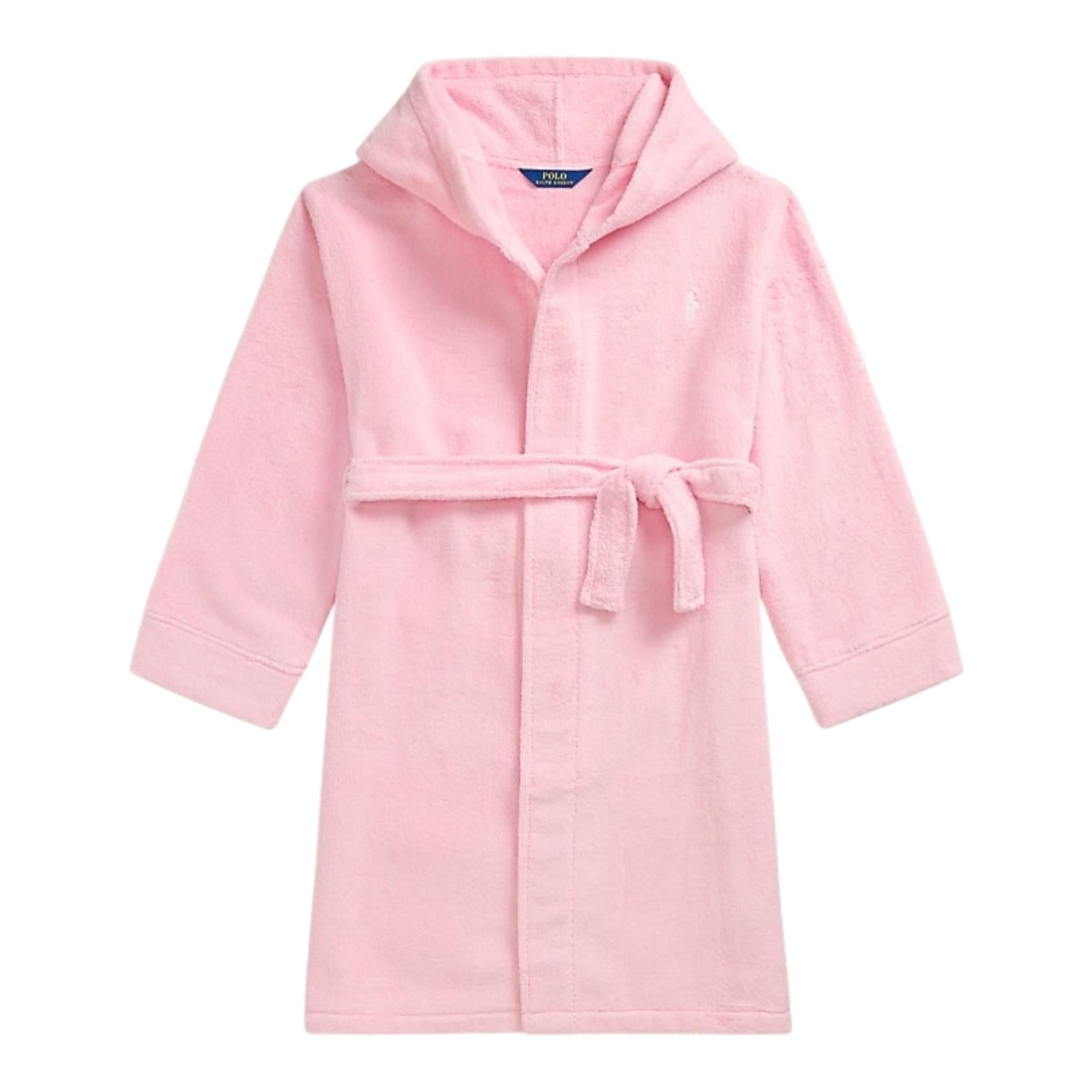 Ralph Lauren Accappatoio Tinta Unita con Stampa per Bambina DIHFIE ROSA RALPH LAUREN 