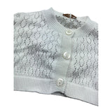 Le Bebe Coprispalle Tinta Unita Traforato per Neonata LBG6405 BIANCO LE BEBE 