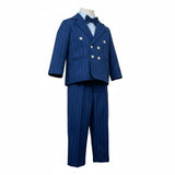 Isabel & Martinez Completo 4 Pezzi Giacca-Camicia-Pantalone-Papillions per Neonato IM25F213 BLU ISABEL & MARTINEZ 