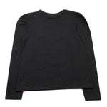 CANADA HOUSE shirt girocollo tinta unita con stampa paillettes Nero per Bambina 24481021 NERO CANADA HOUSE 