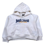 Just Cavalli Felpa Chiusa con Cappuccio Tinta Unita con Logo per Neonato JIP26039FE PANNA JUST CAVALLI 