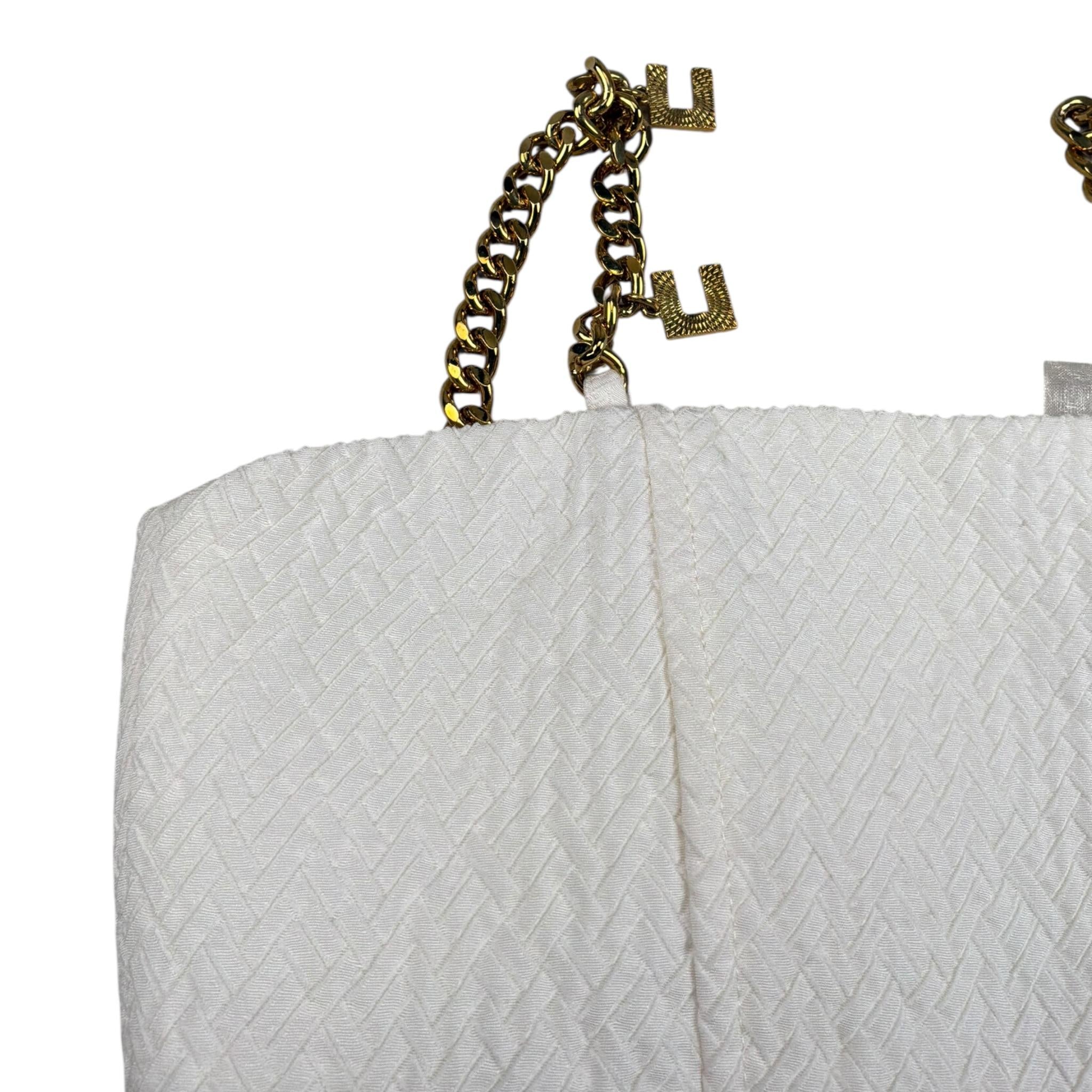 Elisabetta Franchi Abito Tinta Unita con Bretelle Catene per Bambina EFTU63 PANNA ELISABETTA FRANCHI 