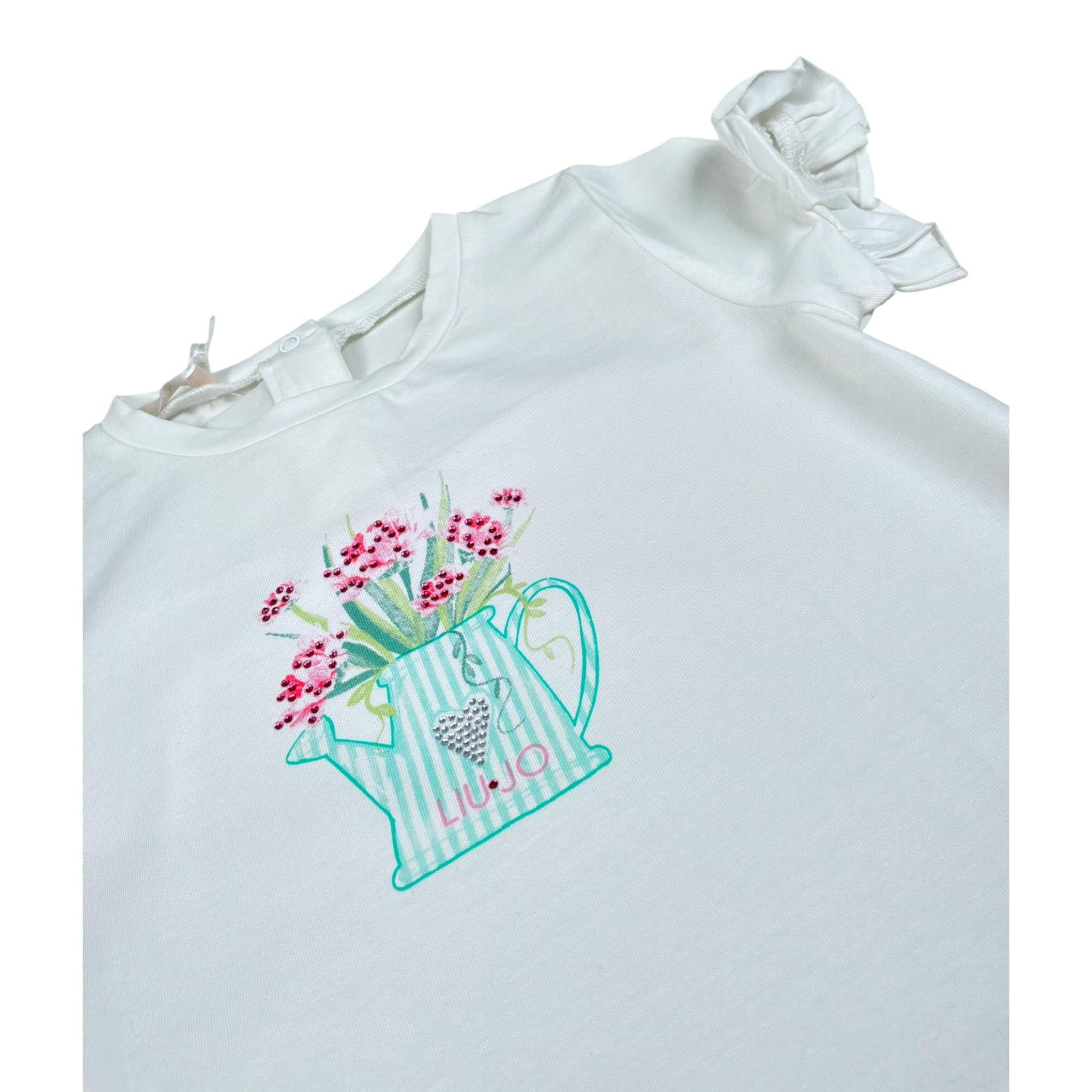 Liu Jo Completo 2 Pezzi T-Shirt-Leggins per Neonata HA5061X BIANCO/VERDE LIU JO 