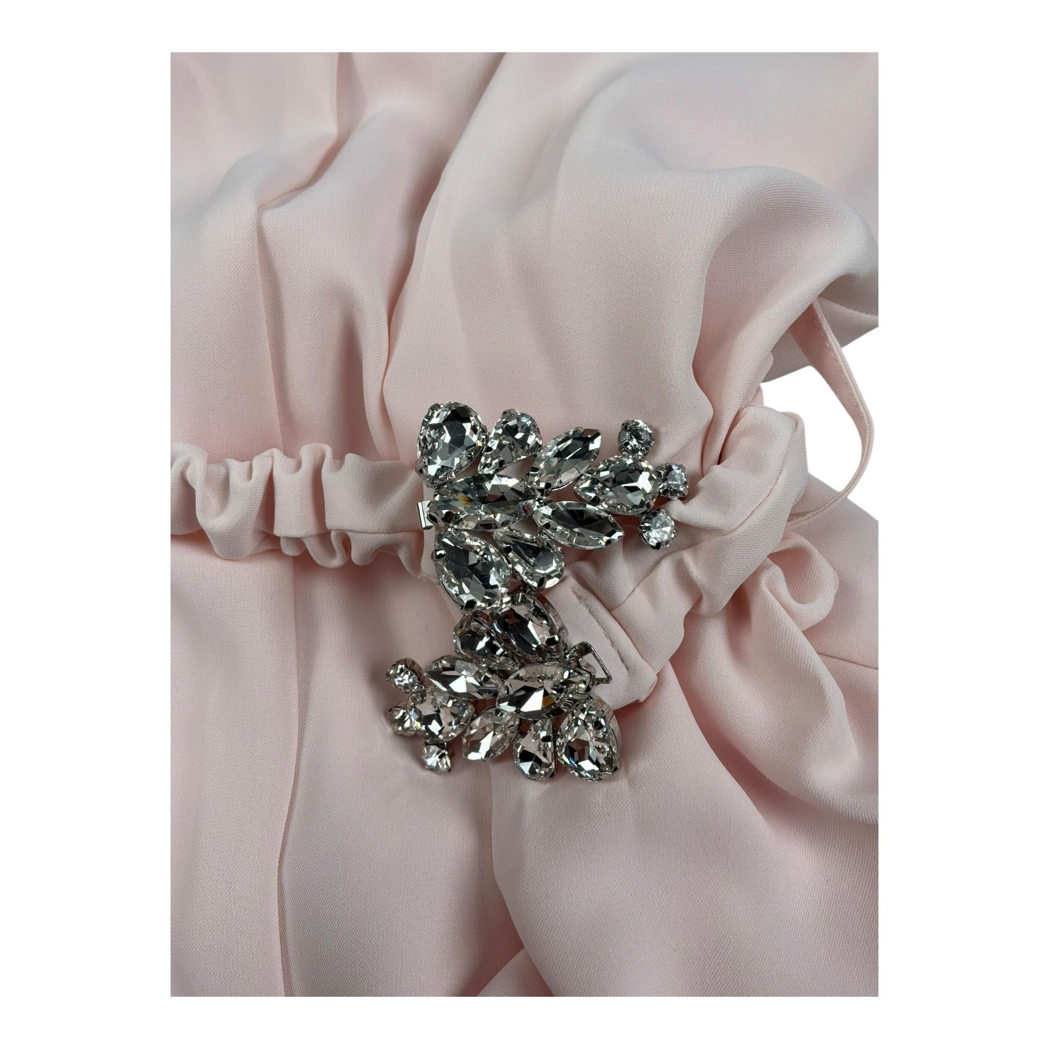 Monnalisa Tuta Intera Tinta Unita con Cintura per Bambina 71E200X ROSA MONNALISA 