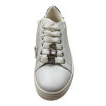 Cesare Paciotti Sneakers Tinta Unita con Lacci per Bambina 42740 BIANCO CESARE PACIOTTI 