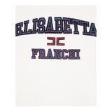 ELISABETTA FRANCHI t-shirt girocollo tinta unita con stampa Bianco per Bambina EFTS220X BIANCO ELISABETTA FRANCHI 