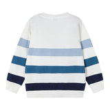 Mayoral Maglia Girocollo Tinta Unita con Fantasia A Righe per Bambino 2266 BIANCO MAYORAL 
