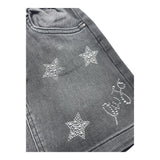 LIU JO gonna tinta unita in denim Grigio per Bambina KF4080D4119 GRIGIO LIU JO 