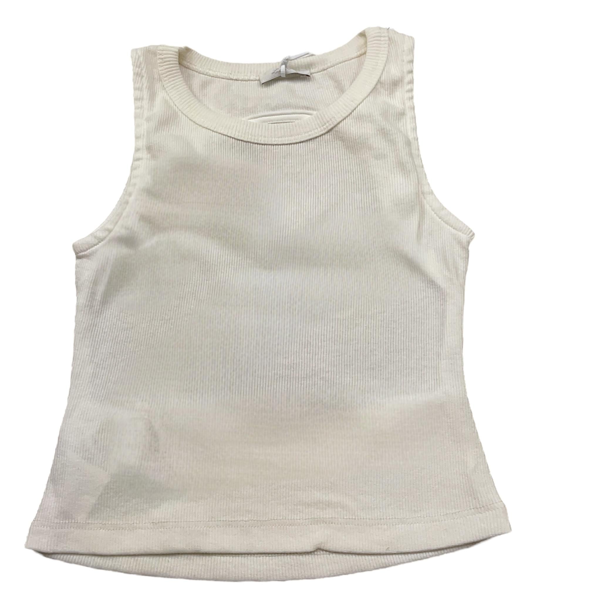 Lu Lu By Miss Grant Canotta Tinta Unita Girocollo per Bambina LL3555 BIANCO LU LU BY MISS GRANT 