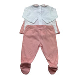 Isabel & Martinez Completo 2 Pezzi Shirt-Ghettina per Neonata IM25N430 BIANCO/ROSA ISABEL & MARTINEZ 