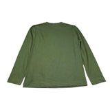 Moschino Shirt Girocollo Tinta Unita con Stampa per Bambino HWO00J VERDE MOSCHINO 