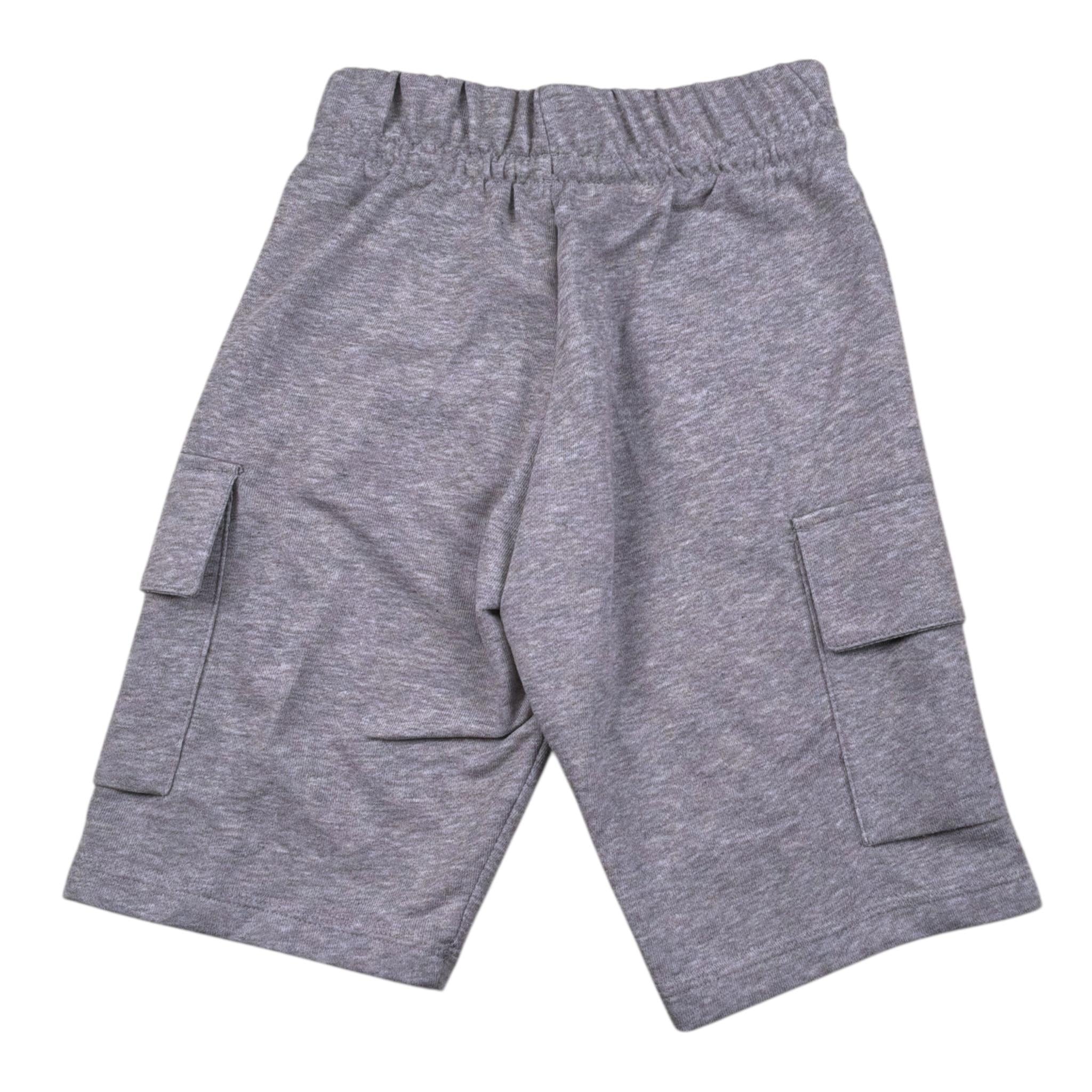 Adidas Bermuda Tinta Unita con Logo per Bambino JE3963 GRIGIO Adidas 