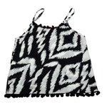 Kaos Top Tinta Unita con Fantasia per Bambina KS204 BIANCO KAOS 
