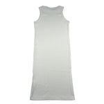 Calvin Klein Abito Tinta Unita Giromanica con Logo per Bambina IG0IG02906XX PANNA CALVIN KLEIN 