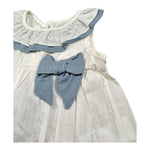 Calamaro Completo 2 Pezzi Camicia-Coulotte con Fiocco per Neonata 22084 BIANCO CALAMARO 