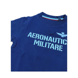 Aeronautica Militare T-Shirt Girocollo Tinta Unita con Stampa per Neonato 251TS0040AN BLU AERONAUTICA MILITARE 