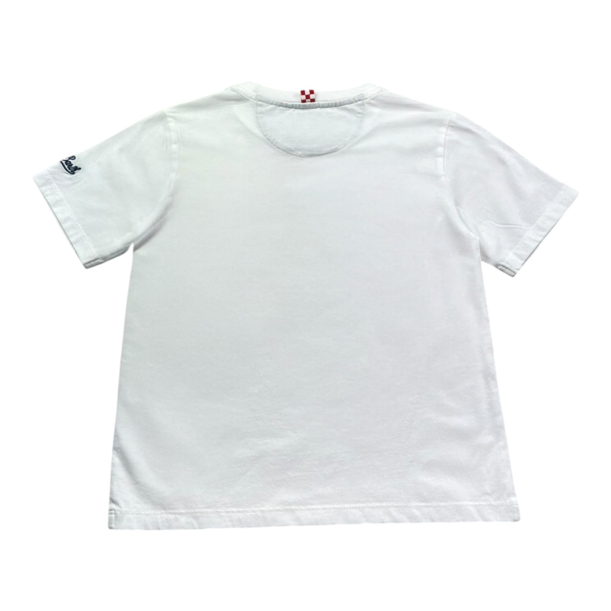 Saint Barth T-Shirt Girocollo Tinta Unita con Stampa per Bambino 00706L BIANCO SAINT BARTH 