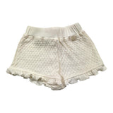 Bamboom+Babies Short Tinta Unita In Maglia con Elastico In Vita Bianco per Neonata