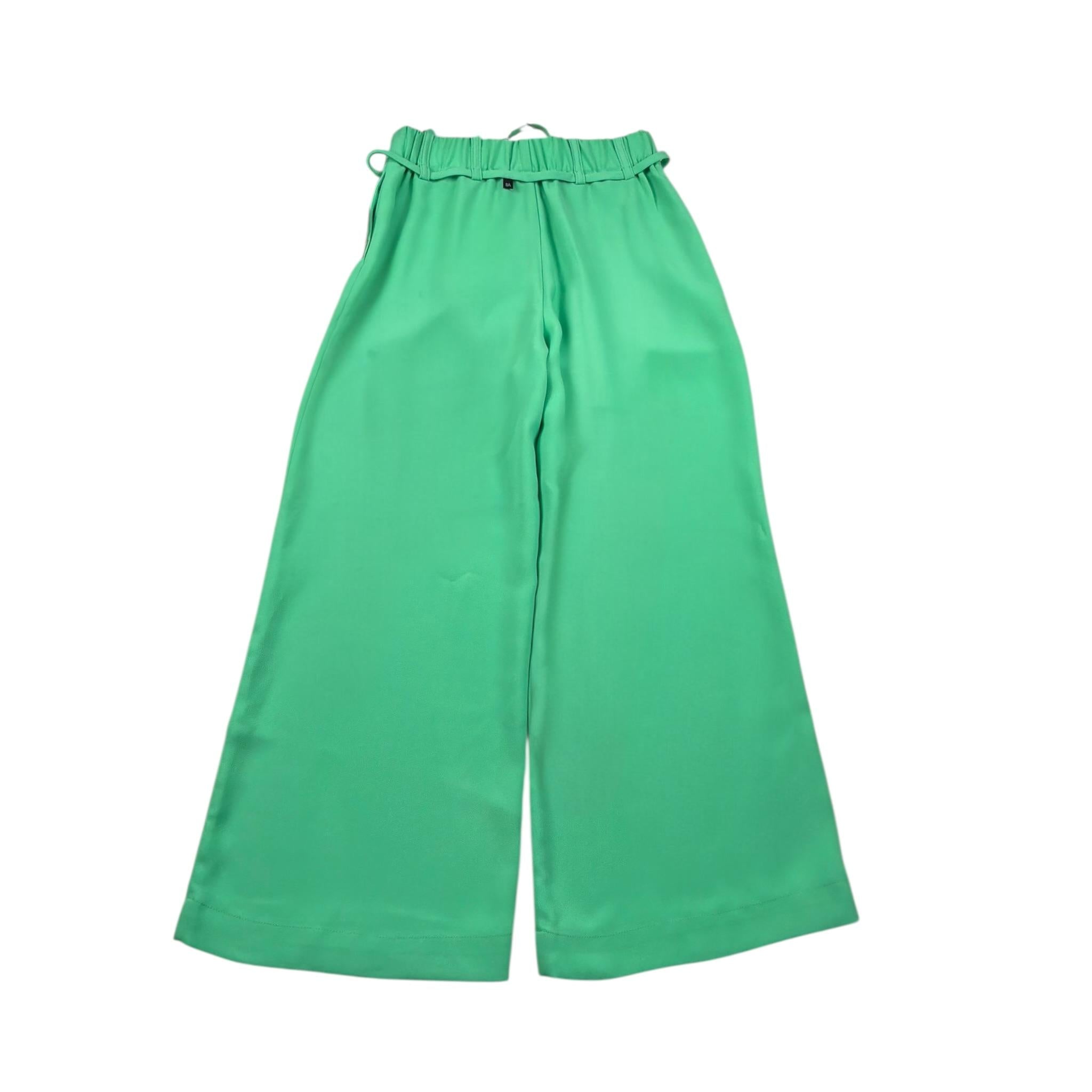Liu Jo Pantalone Tinta Unita Modello A Palazzo per Bambina GA4007T4508 VERDE LIU JO 