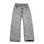 John Richmond Jeans Tinta Unita con Strappi per Bambino RBP26080JE GRIGIO JOHN RICHMOND 