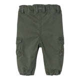 NAME.IT pantalone tinta unita con girovita regolabile Verde per Neonato 13229163 VERDE NAME.IT 