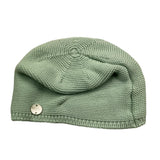 Paz Rodriguez Cappello Tinta Unita Verde Per Neonato